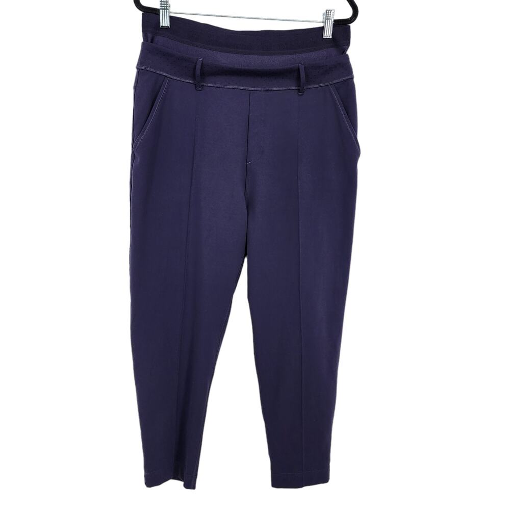 Lululemon Women's Exquisite Crop Trouser Front Pocket Purple Color Size 8